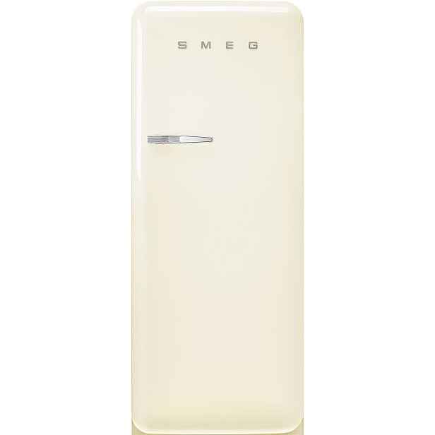 Smeg Chladnička s integrovaným mrazákem 50's Retro Styl,  244l/26l ot. pravé, FAB28, krémová  FAB28RCR6