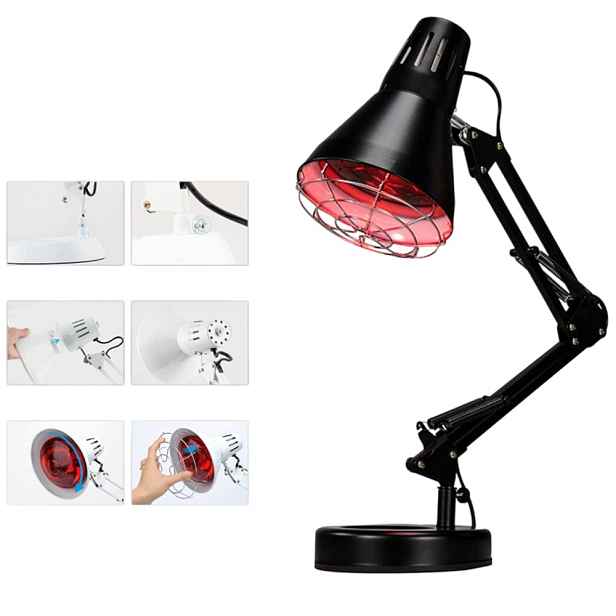 Profesionální Infračervená Lampa 150 W, Topná Lampa, Tepelný Zářič