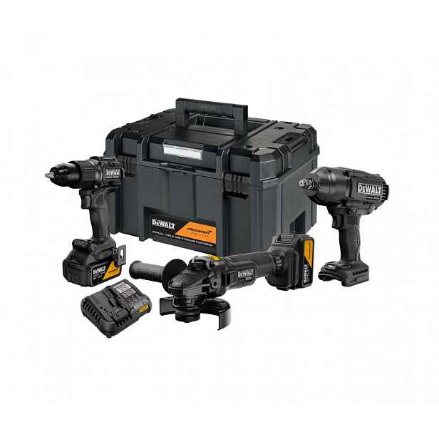 DeWALT - 7dílná sada AKU nářadí, baterií a nabíječky, McLaren DCK3222MP2T