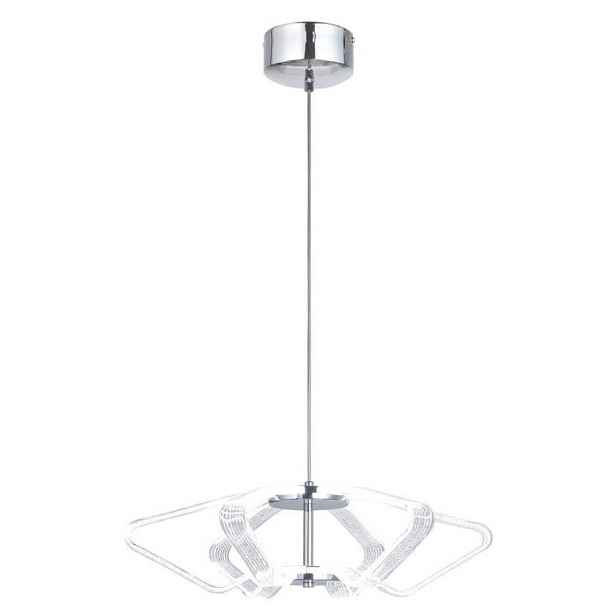 Závěsná lampa chrom 45cm LED 10W Caruso