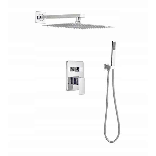 Sprchový Set Podomítkový Chrom 40 cm