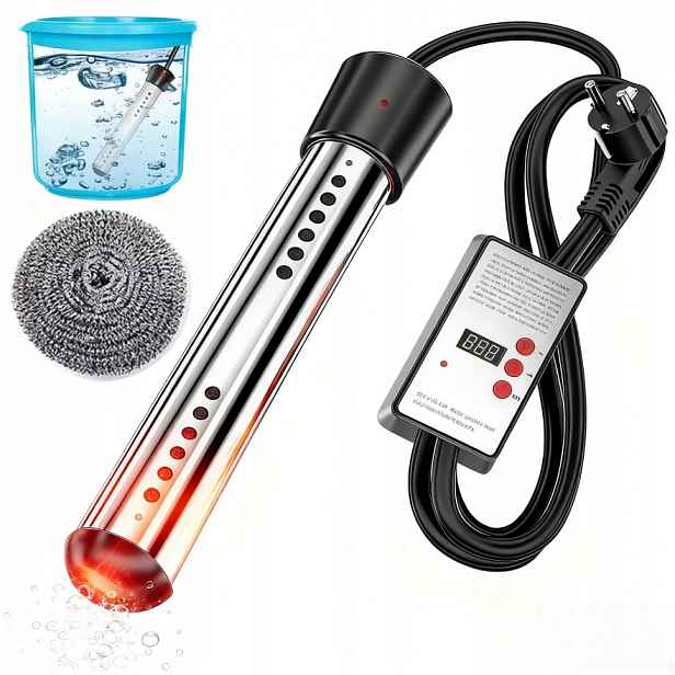 Na vodu, 3000W elektrický ohřívač, kbelík s víkem