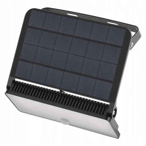 Solární Led reflektor Solo s pohybovým čidlem, černý, neutrální bílá