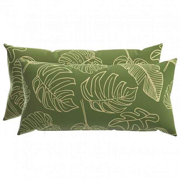 vidaXL Povlak na polštář 2 pcs HEERLEN Listový design 40 x 80 cm