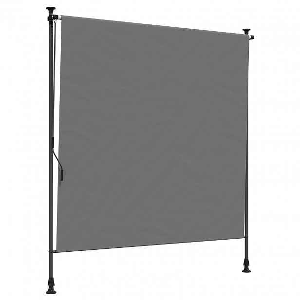 vidaXL Venkovní Roleta Světle šedá 120 x 270 cm