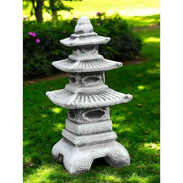 Betonová figurka Pagoda zahradní figurky dekorace japonská věž