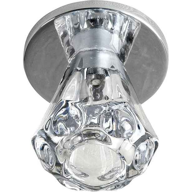 Stropní svítidlo SK-32 CH G4 s chromovým rámem. strop. Trychtýř s konstantním krystalem 20W G4