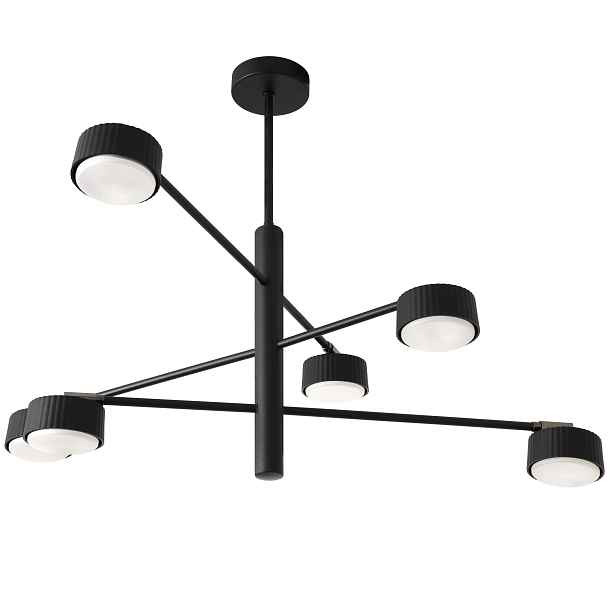 Stropní závěsná lampa Led lustr moderní loft černý GX53 do obývacího pokoje