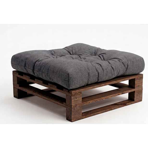 Taburet 60 x 60 cm Dřevěná Borovice Dub Taburet balkonová Podnožka