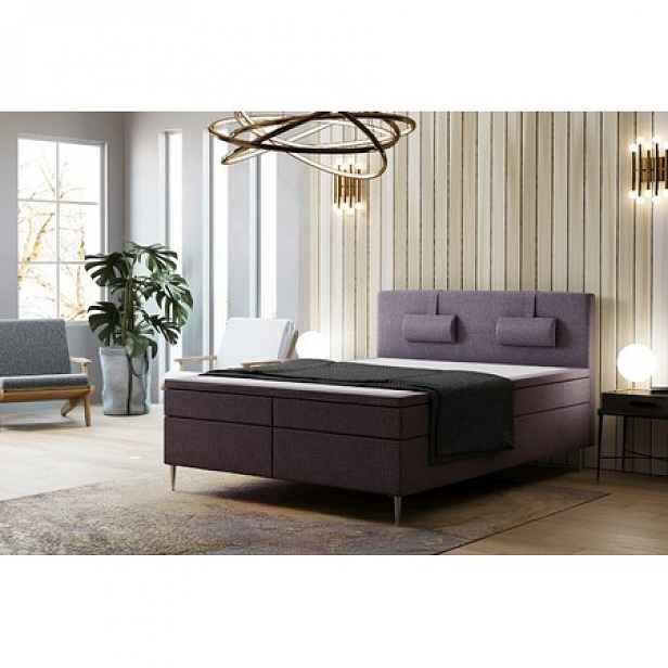 Čalouněná postel Brooklyn 90x200 cm Fialová
