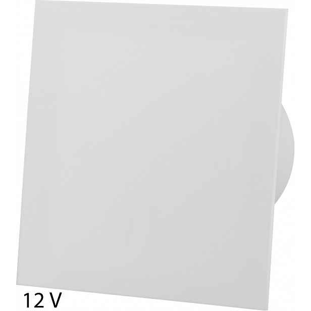 Nízkonapěťový Ventilátor 12V S Plexi Panelem Bílý Mat Standard Fi 100