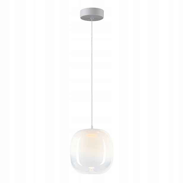 Závěsná Led lampa bílé skleněné ozdobné stínítko 15 cm do obývacího pokoje 3000K Milagro