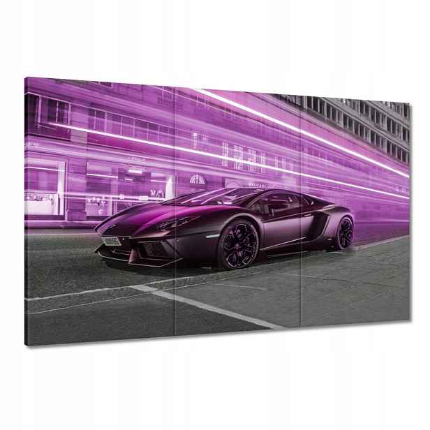 Obrazy 120x80 Fialové sportovní auto