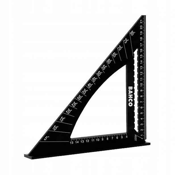 Bahco úhelník tesařský 220mm, laserové značení, stupnice na spodní hraně, 9