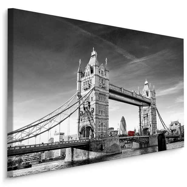 Plátno Pohled Na Tower Bridge V BW Varianta: 40x30