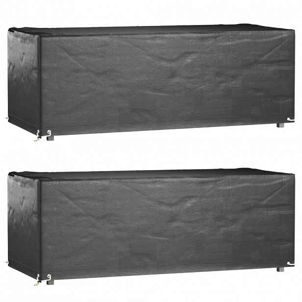 vidaXL Plachty na zahradní nábytek 2 ks s 8 očky 192x82x65 cm obdélník
