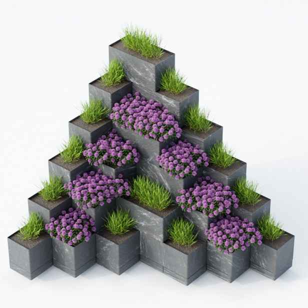 Vyvýšený záhon Flexi Element  -  pyramida