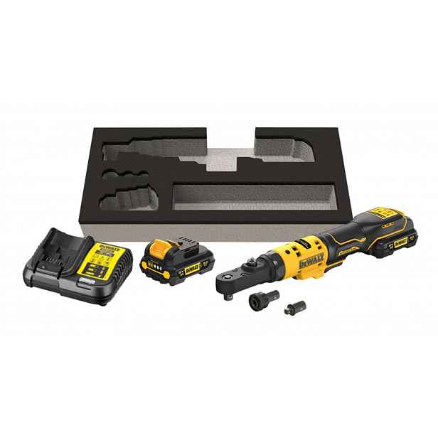 DeWALT - 12V AKU ráčna, 2x aku 3,0 Ah XR, nabíječka DCF500L2G