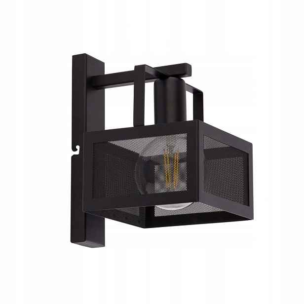 Nástěnné svítidlo Albert E27 Led černé do jídelny Sigma 25 cm
