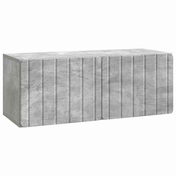 vidaXL Nástěnná TV skříň 78,5 x 31 x 30 cm Betonově šedá