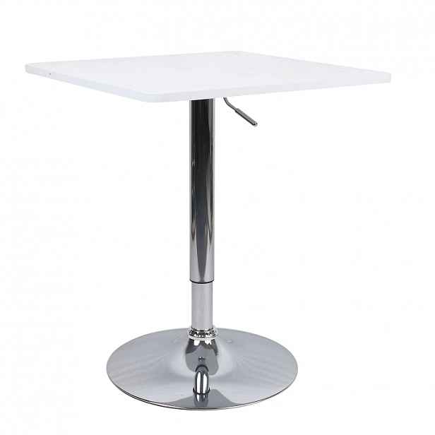 Barový stůl FLORIAN 2 NEW bílá / chrom Tempo Kondela