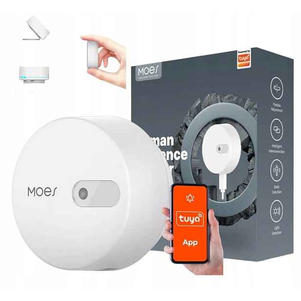 Mikrovlnný senzor pohybu přítomnosti Zigbee Tuya ZSS-LP-HP02-MS ES1ZZ(TY)