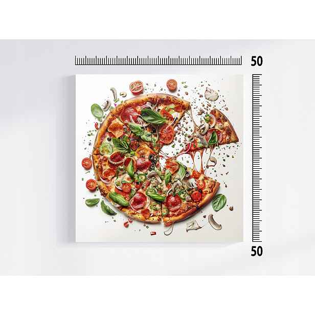 Obraz Na Plátně Canvas Vaření Jídlo Italská Kuchyně Pizza 50x50