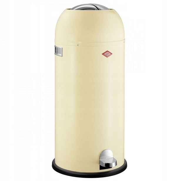Odpadkový koš Wesco Kickmaster Maxi 40 l mandlový s pedálem, tichý