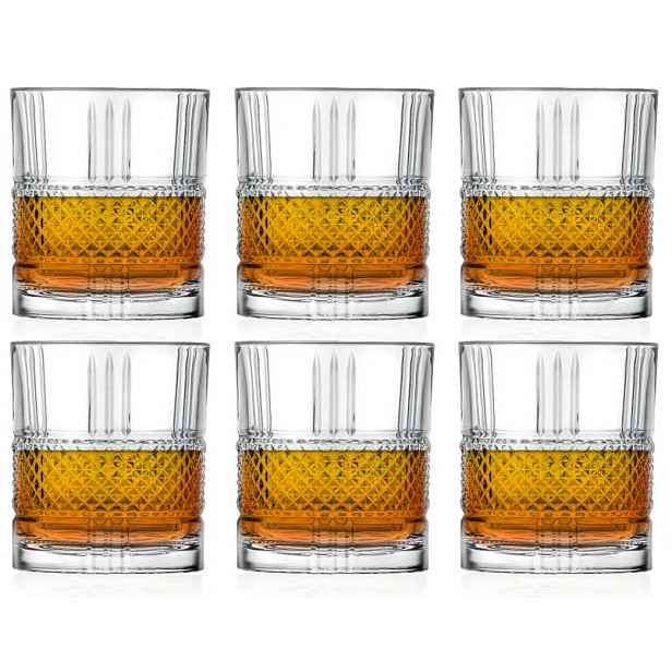 Sklenice na whisky křišťálové Bohemia Elegante 340 ml 6 ks sada