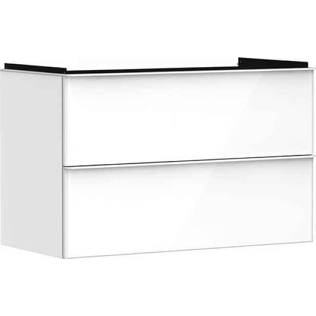 Skříňka pod umyvadlo bez umyvadla Hansgrohe Xelu Q 98x62,5x47,5 cm bílá lesklá 54031700