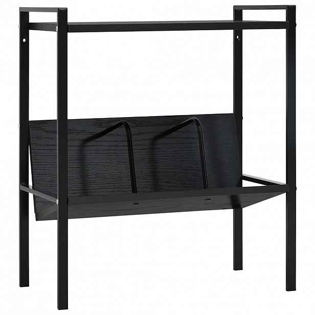vidaXL Knihovna se 2 policemi černá 52 x 28 x 59 cm kompozitní dřevo