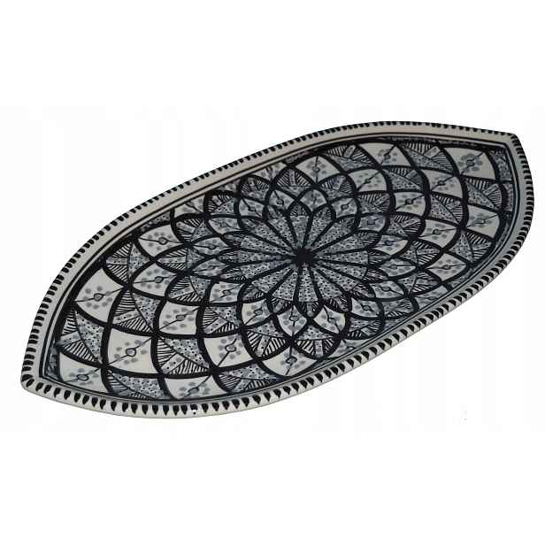 Gruzie Chaczapuri Pide Pizza Turecká Pizza Velký Krásný Talíř 43 cm