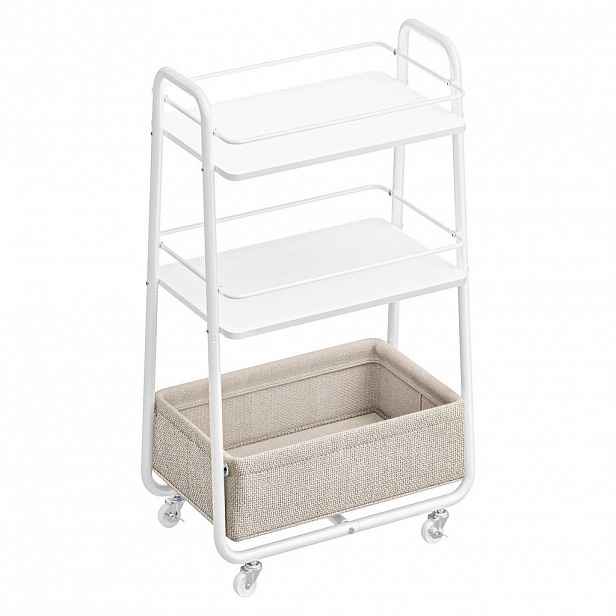 Boxxx SERVÍROVACÍ VOZÍK, bílá, béžová, 43/81/30 cm