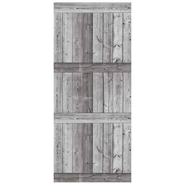 Fototapeta Šedé dřevěné desky s efektem starého dřeva 91x211 lepidlo