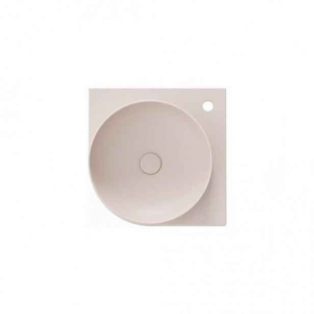 Ravak Yard rohové umyvadlo 45x45 cm alabaster pink mat XJX0G245000