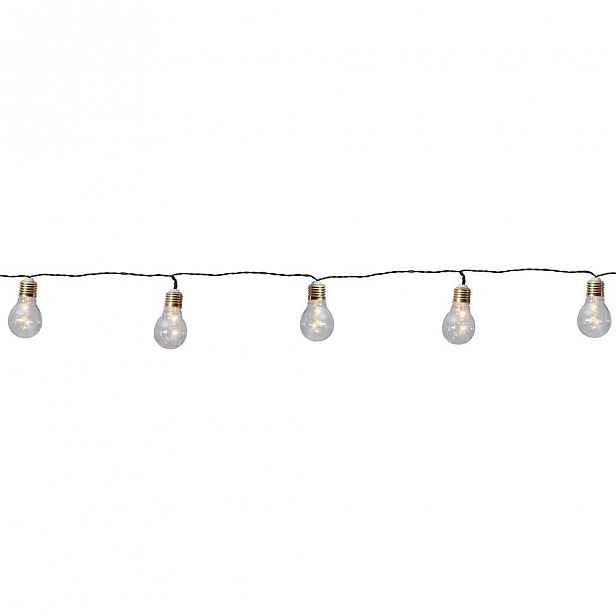 Bílý světelný LED řetěz Best Season Bulbs In Love, 5 světýlek