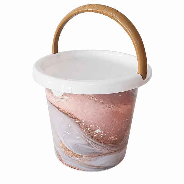 PROHOME - Vědro 5L Béžový Mramor