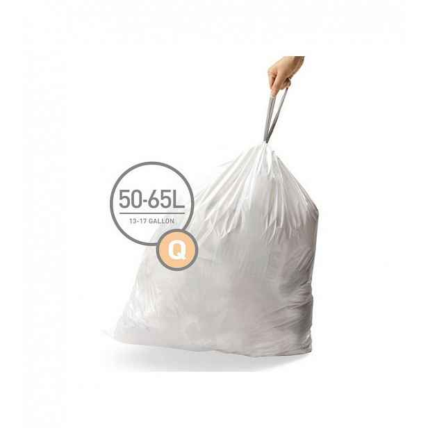 Simplehuman - Sáčky do odpadkového koše 50-65 l, typ Q, 60 ks CW0264