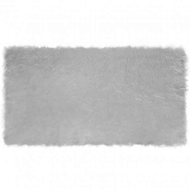 vidaXL Koberec z umělé ovčí kožešiny TAFALLA Šedá 60 x 110 cm