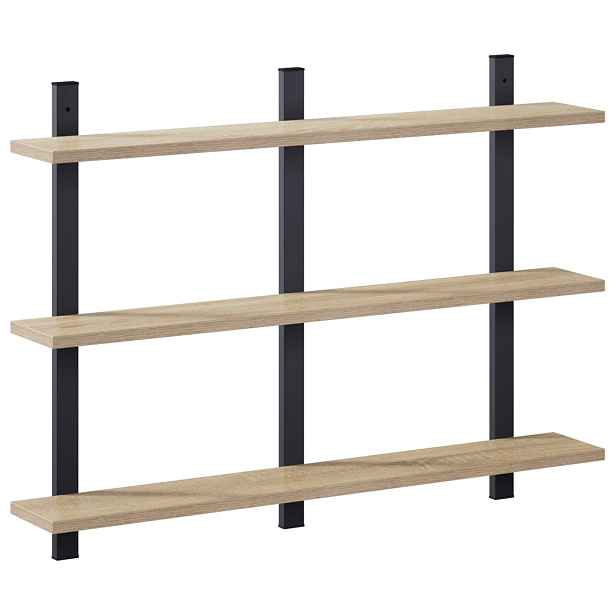 vidaXL Nástěnná polička Dub sonoma 79.5 x 13.5 x 58 cm