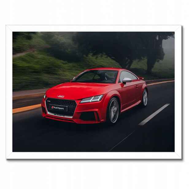 Plakáty v rámu 40x30 Červené Audi Auto
