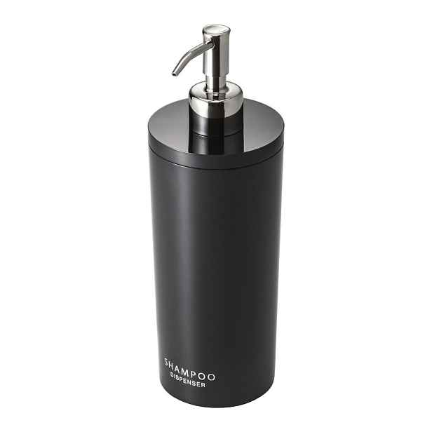 Černý plastový dávkovač mýdla 500 ml Round – YAMAZAKI