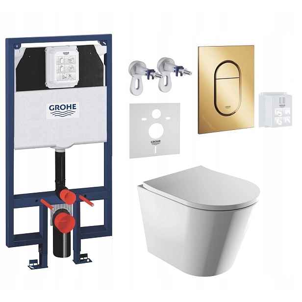7v1 Wc Set, Stelaz Grohe Slim Wc Mísa Rim Silent Omnires Tlačítko