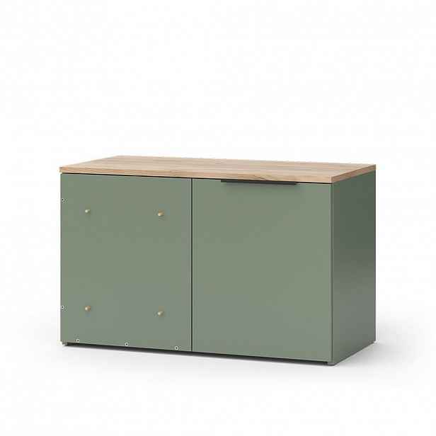 Vicco KREDENC Wido Zelená 80 x 50 cm s dveřmi