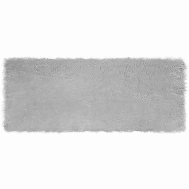 vidaXL Koberec z umělé ovčí kožešiny TAFALLA Šedá 80 x 200 cm