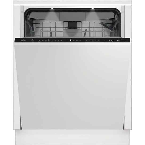 Vestavná myčka nádobí Beko Beyond stříbrná BDIN38550C