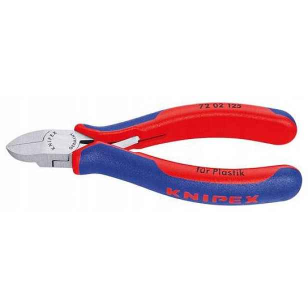 Boční štípací kleště na plasty, rovné čelisti 125 mm Knipex