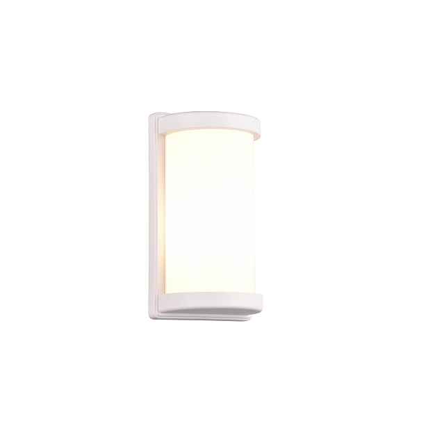 Rl Venkovní fasádní lampa Puelo Bílá Nástěnná lampa IP44 E27