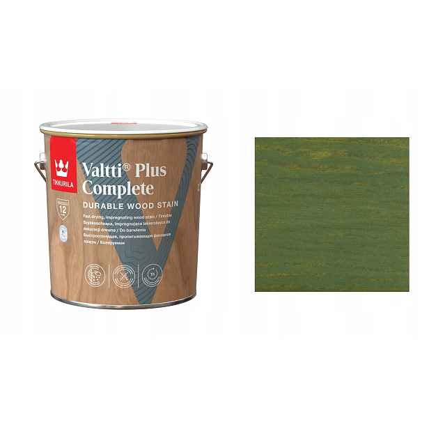 Tikkurila Valtti Plus Complete 2,7L 5066 Lehti – Rychleschnoucí Lak