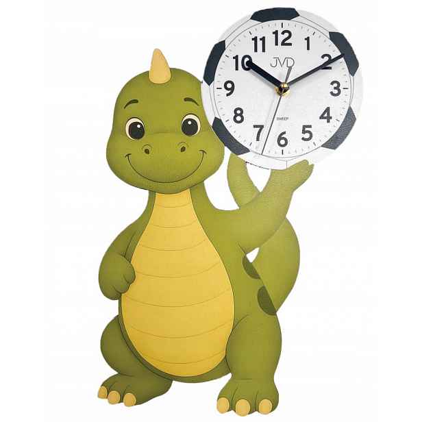 Velké Nástěnné Hodiny Dinosaurus Do Dětského Pokoje Jvd HJ111 26x40 cm